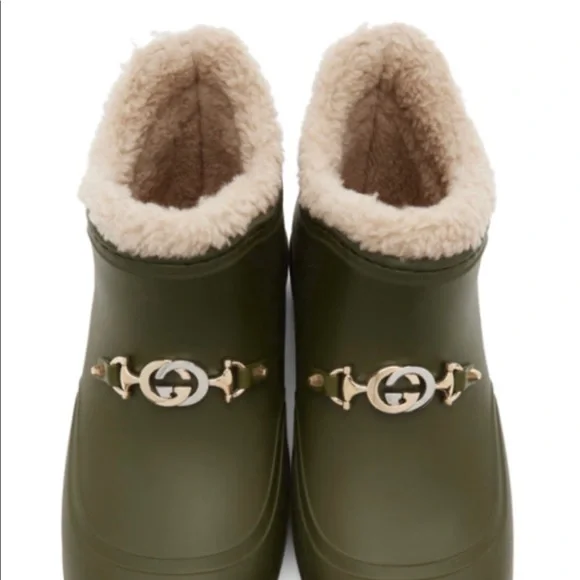Authentic Gucci Rubber/Rain Boots Horsebit Size 8 s-l400.jpg main image 3